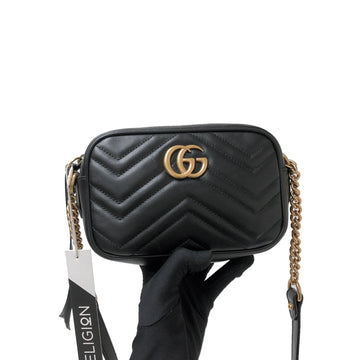 Gucci GG Marmont Mini Shoulder Bag Black