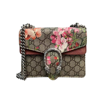 Gucci Dionysus Mini Blooms GG Supreme Monogram Beige SHW