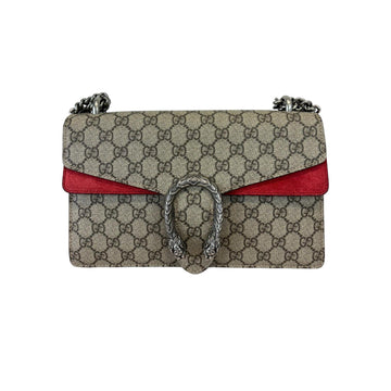 Gucci Dionysus Small GG Supreme Monogram Shoulder Taupe RHW