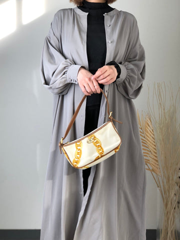 CELINE  Canvas Leather Handbag White New 1:1  vzzbsd