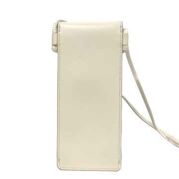 CELINE Pouch leather white By Edith Slimane Women New 1:1