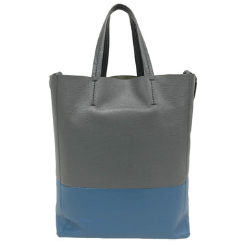 CELINE Handbag leather gray 2WAYShoulder Vertical hippo small Women New 1:1