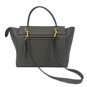 CELINE Handbag leather gray 2WAY Belt bag mini Women New 1:1