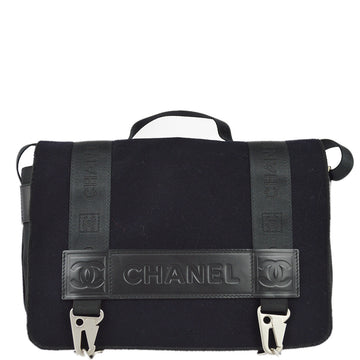 New 1:1 Rep Top Quality Chanel Black Felt Sport Line Messenger Shoulder Bag