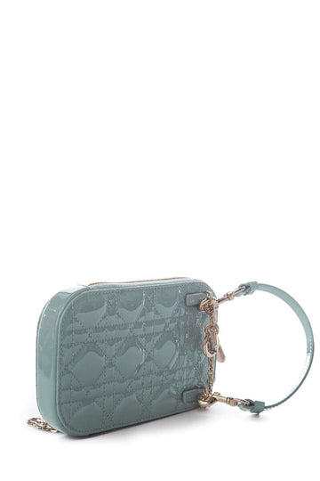 Beaunoirr Cloud Blue Cannage Patent Leather GHW  Phone Case