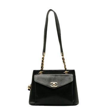 Top Quality Chanel  Shoulder Bag in Caviar Leather Black