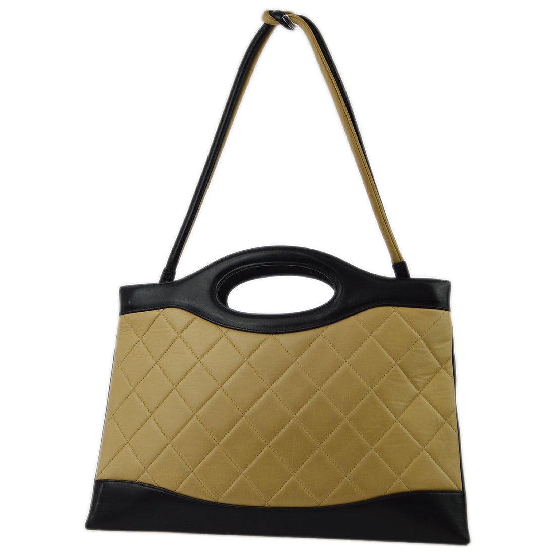 New 1:1 Rep Top Quality Chanel Beige Calfskin Cambon Ligne Tote Handbag
