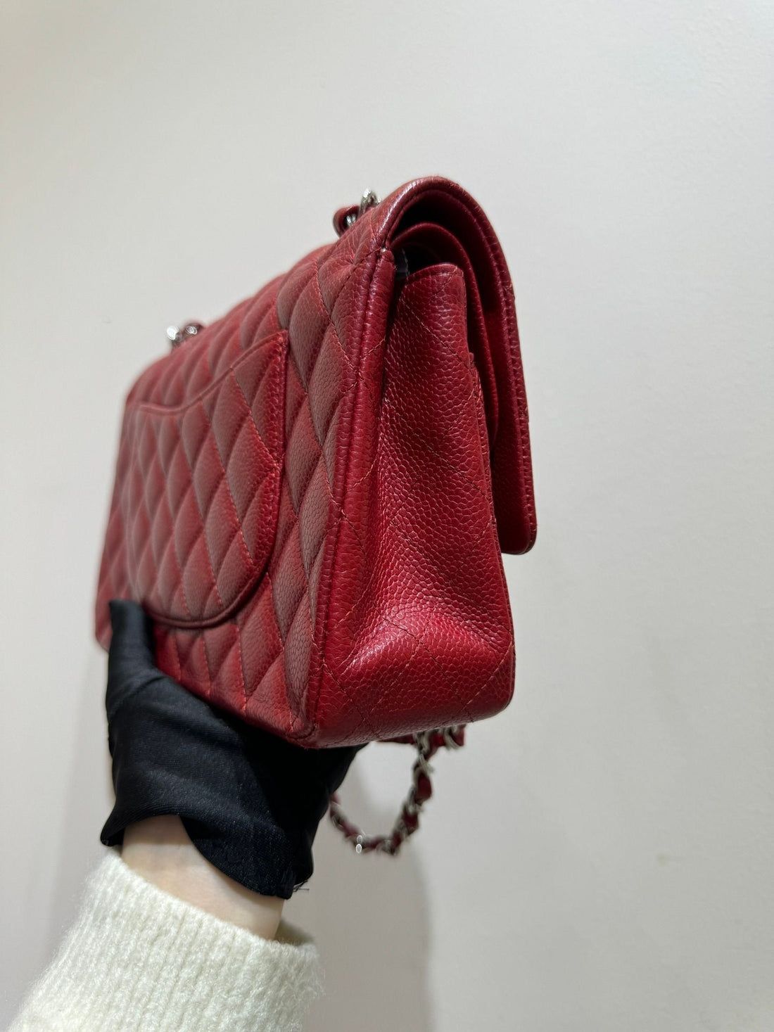 Chanel Classic Flap CF Medium Bag red 107784