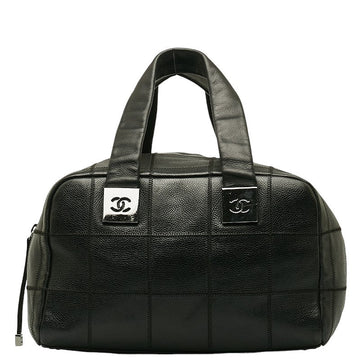 New 1:1 Rep Top Quality Chanel Coco Handbag Mini Boston Bag Black Leather  Chanel