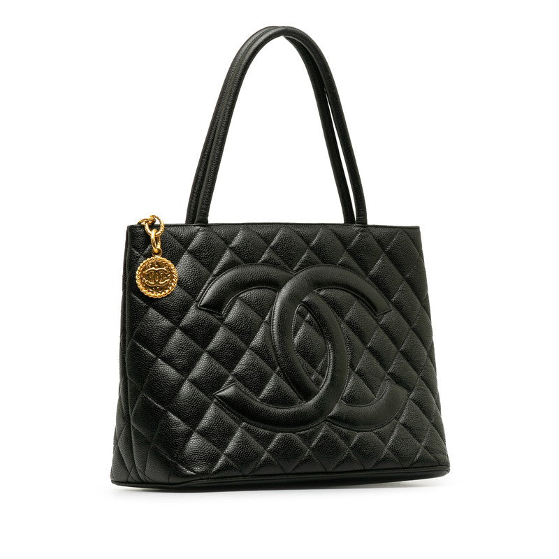 New 1:1 Rep Top Quality Chanel   Cocomark Tooth Bag Handbag Black Caviar   Chanel