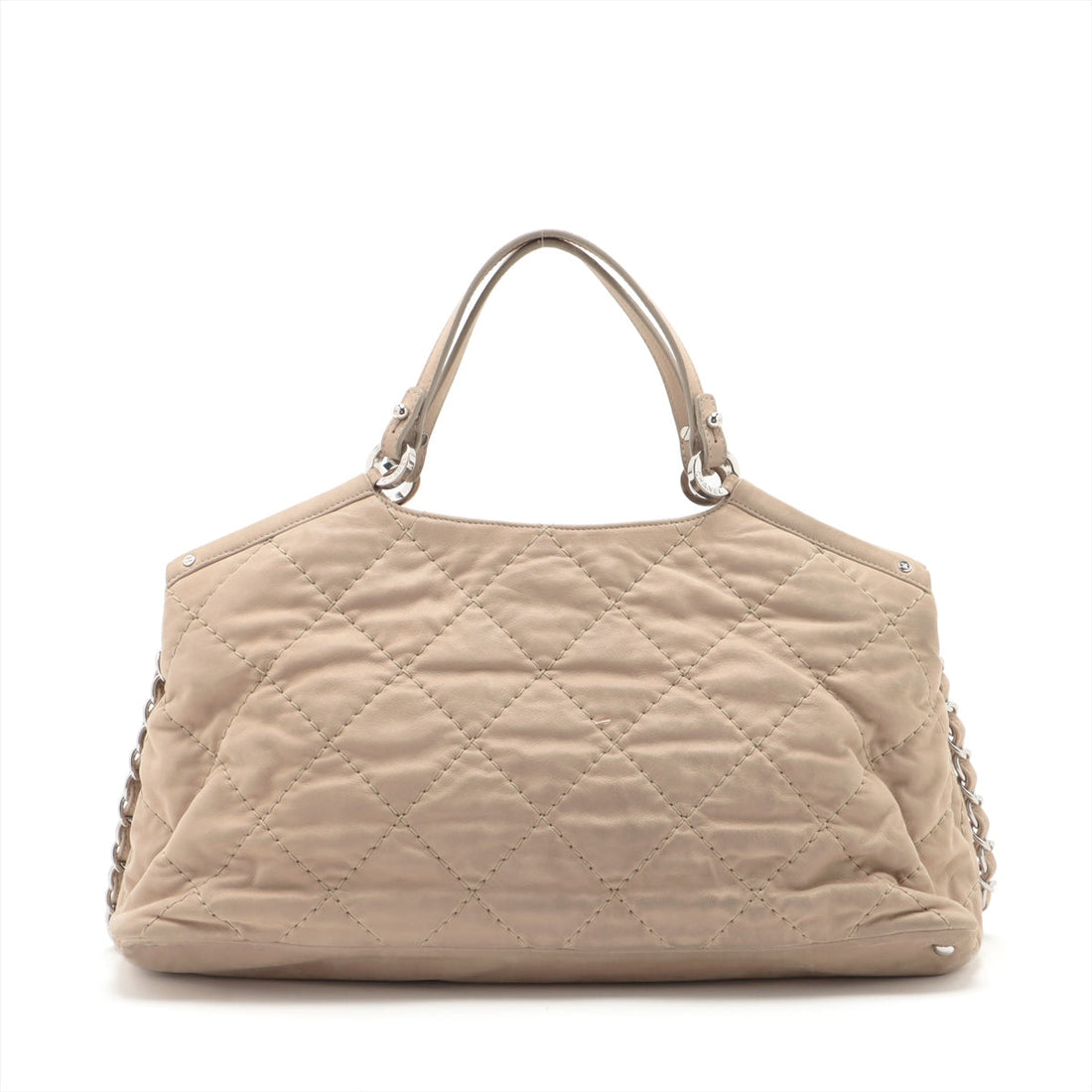 New 1:1 Rep Top Quality Chanel Wild Stick Leather Chain Shoulder Bag Coco Beige Silver Gold