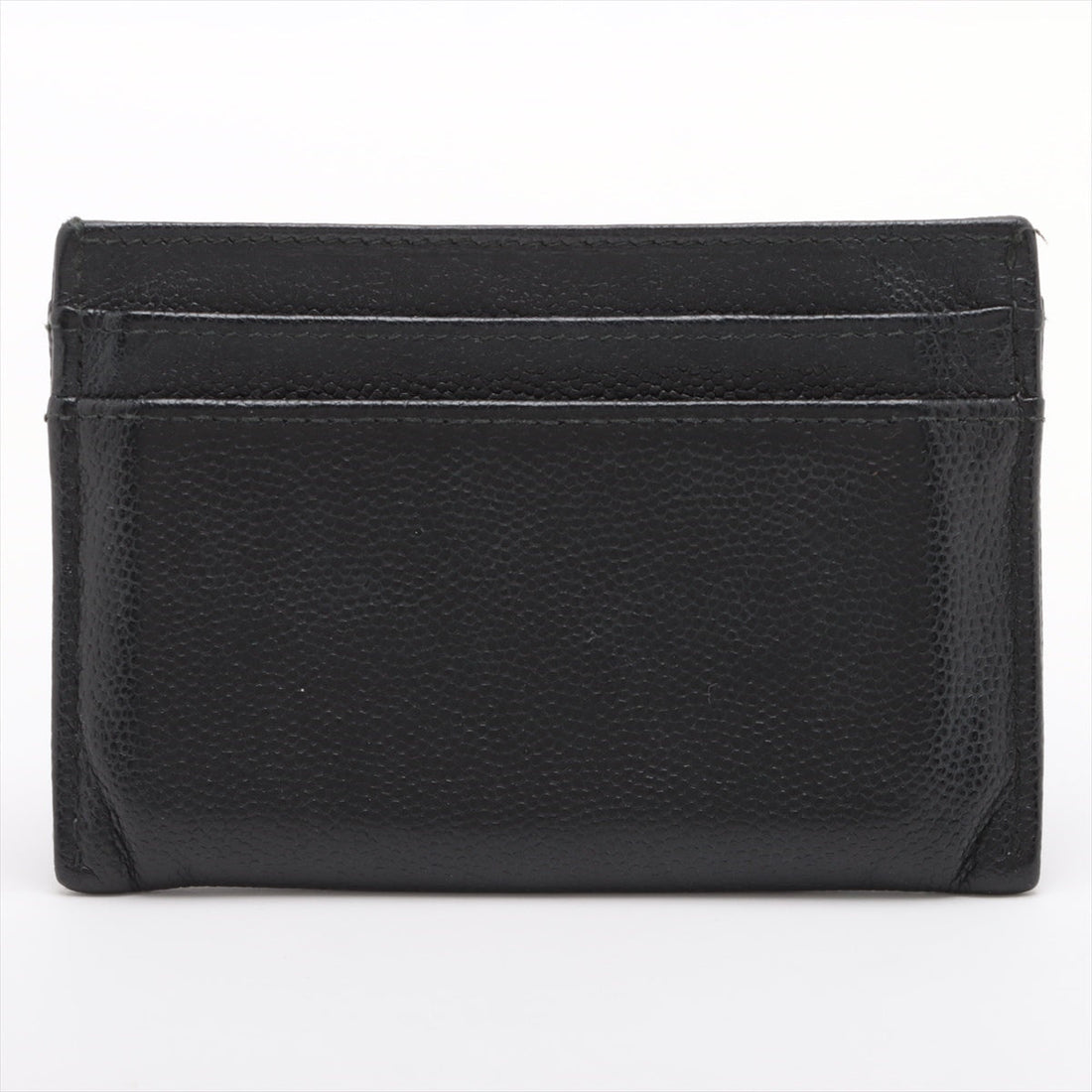 New 1:1 Rep Top Quality Chanel Coconut Button Caviar S Card Case Black Silver Gold