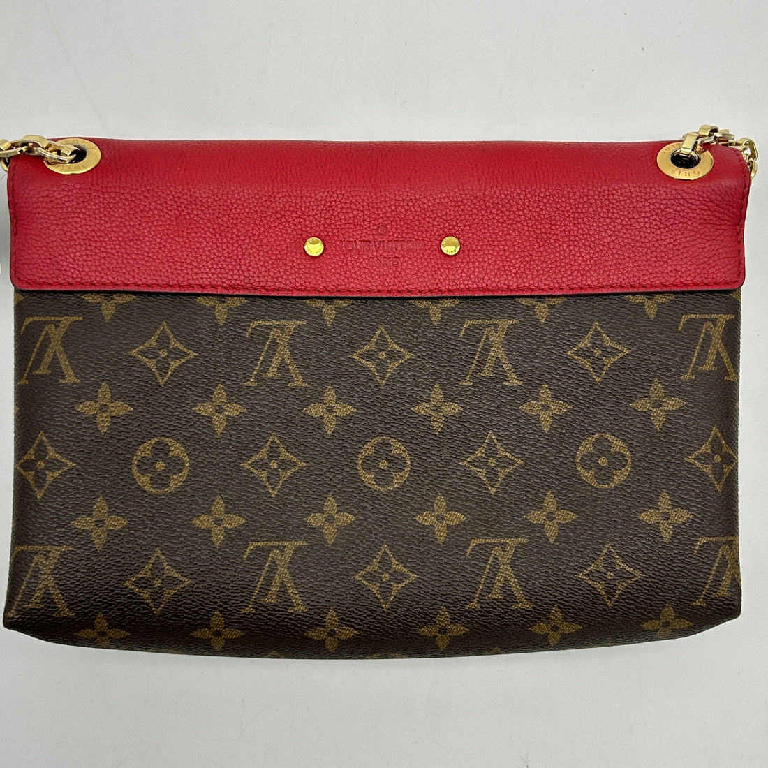 LOUIS VUITTON Monogram Pallas Chain Cherry 2100301162075
