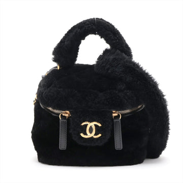 New 1:1 Rep Top Quality Chanel Coco Sealing 2WAY Shoulder Bag Vanity Black G  AS3357