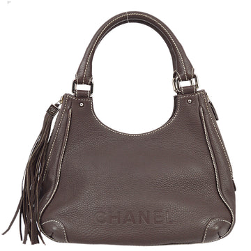 New 1:1 Rep Top Quality Chanel 2003-2004 Brown Hobo Handbag