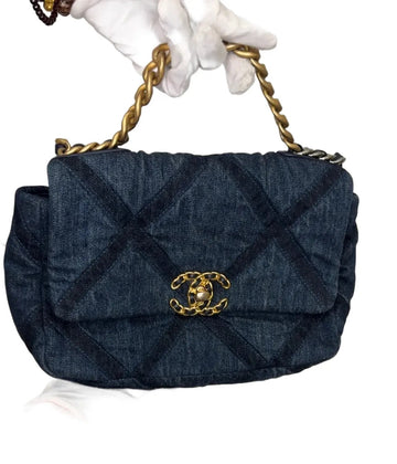 Top Quality Chanel Large Denim 19 Flap Bag A24-77