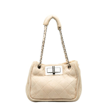 New 1:1 Rep Top Quality Chanel Mattress Logo Gold  Boar Chain houlder Bag Beige Sweater  CHANEL