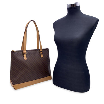 Celine New 1:1 Brown Macadam Canvas Tote Shoulder Bag