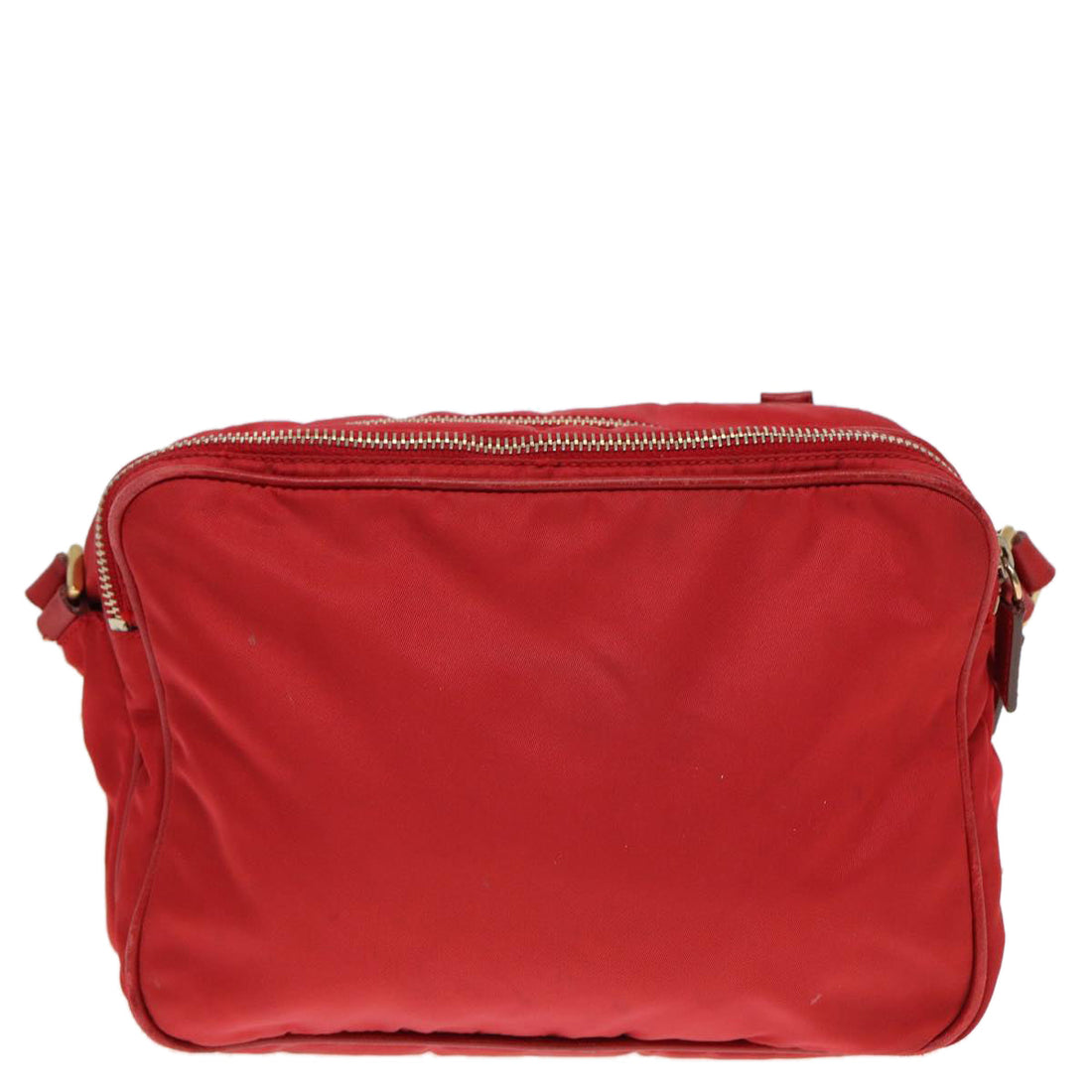 PRADA Shoulder Bag Nylon Red Auth ar11981
