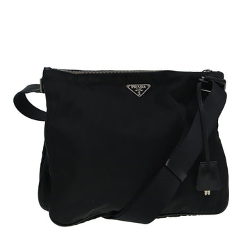 PRADA Shoulder Bag Nylon Black Auth ar12303