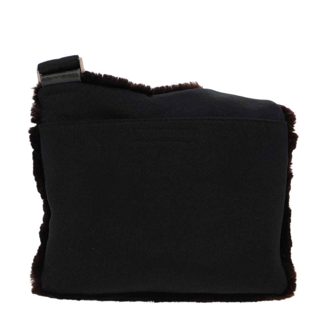 PRADA  Sports Shoulder Bag Fur Brown Auth ar9449B