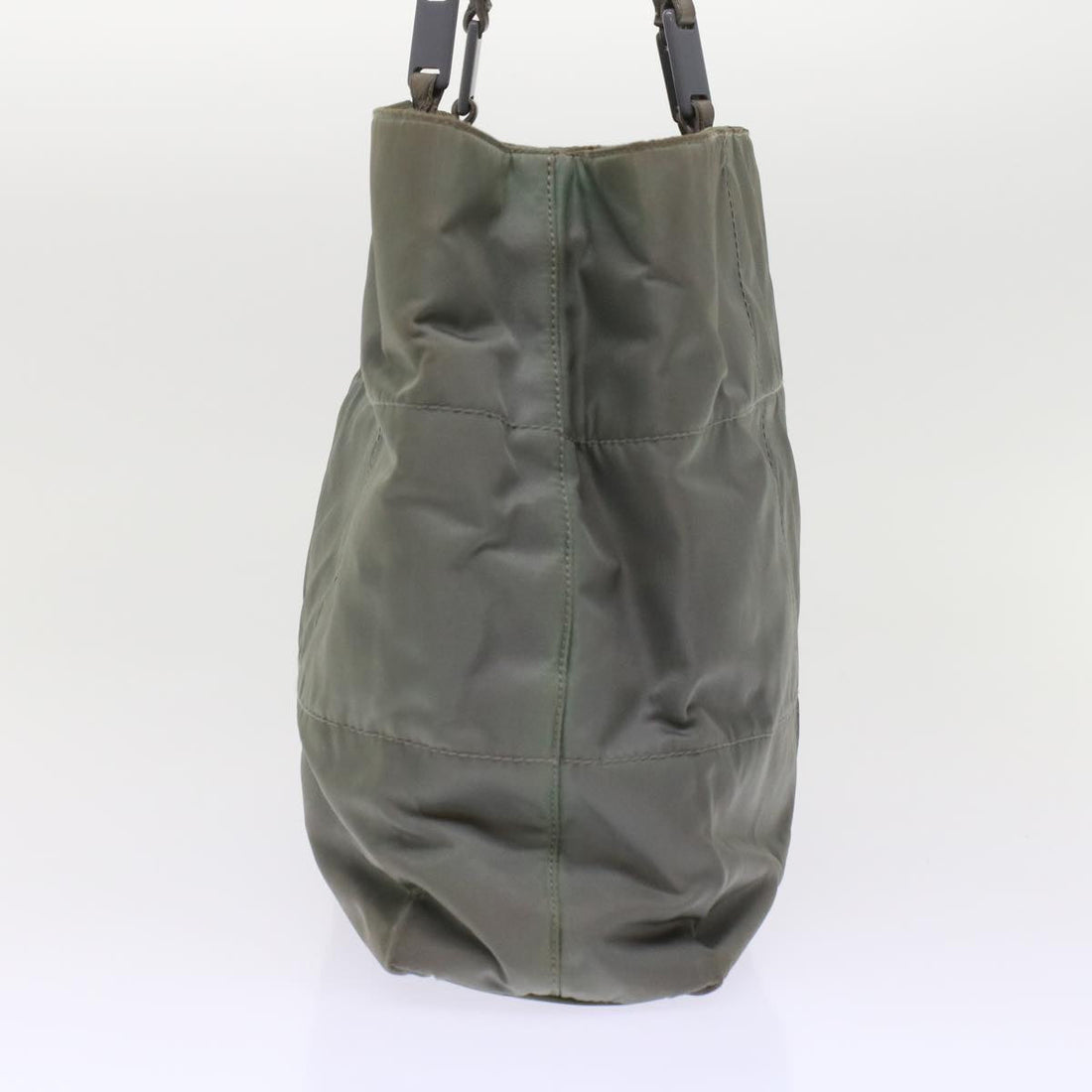 Prada Quilted Shoulder Bag Nylon Gray  ar9997