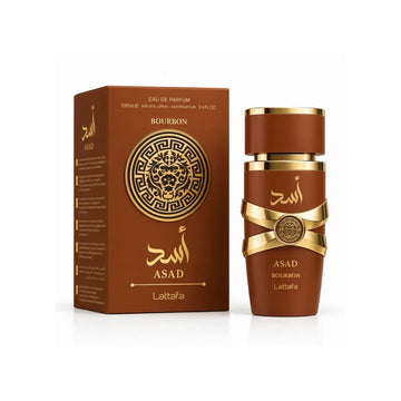 Lattafa Asad Bourbon , 3.4 oz EDP Spray 100ml Perfume