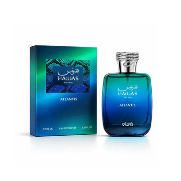 RASASI Hawas Atlantis Eau de Parfum for Men, 100ml (3.4 oz) Fresh & Modern Scent Perfume