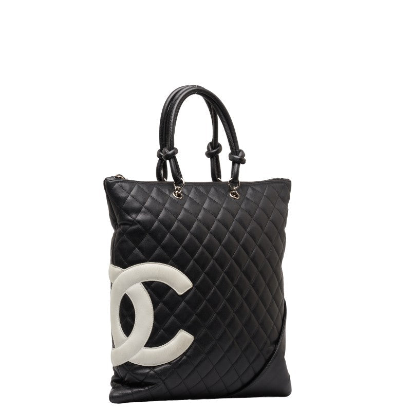 New 1:1 Rep Top Quality Chanel Matras Combo Line Coca-Cola Handbag Tote Bag Black White Leather  CHANEL