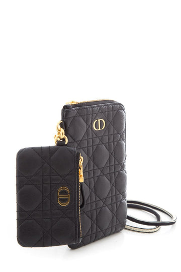 Beaunoirr Black Cannage Caro Cross-Body in Calfskin
