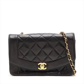New 1:1 Rep Top Quality Chanel Matrasse  Single Flap Single Chain Bag Diamond Flat Black Gold  2nd Turn-Lock Speech