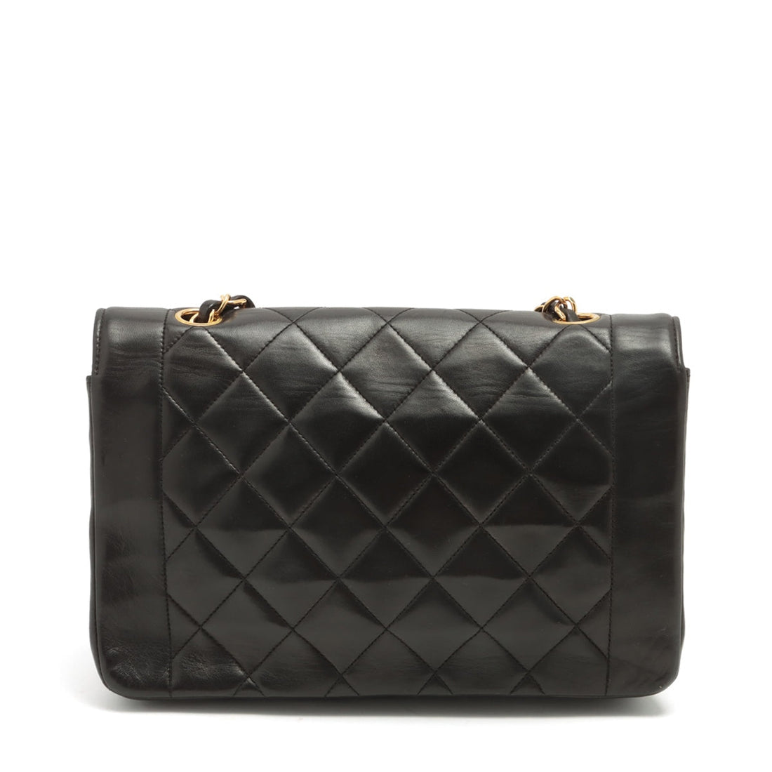 New 1:1 Rep Top Quality Chanel Matrasse  Single Flap Single Chain Bag Diamond Flap Black Gold  3rd