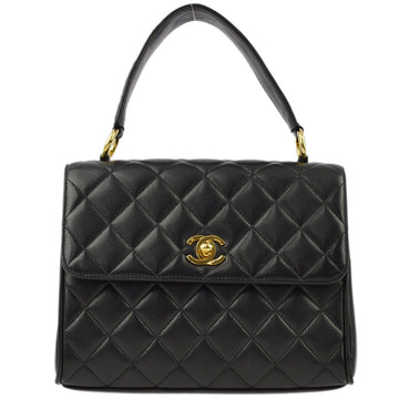 New 1:1 Rep Top Quality Chanel Black Lambskin Straight Flap Handbag