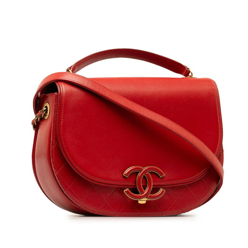 Top Quality Chanel Matelasse Coco Mark 2WAY Leather Bag