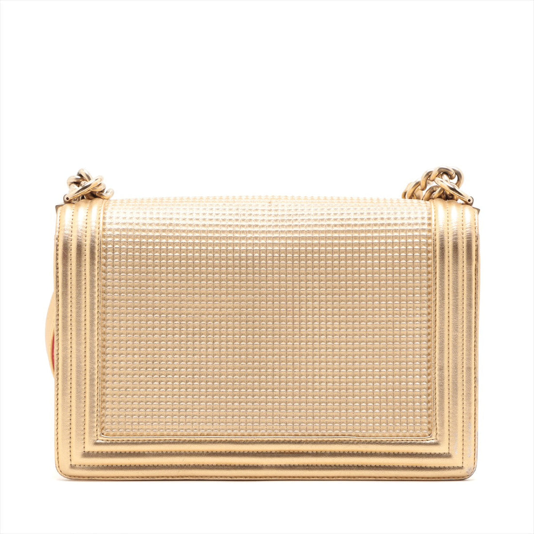 New 1:1 Rep Top Quality Chanel Boy New 1:1 Rep Top Quality Chanel 28   Chain Shoulder Bag Gold Gold  18 A92193