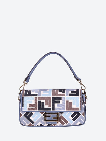 Fendi Women Baguette Canvas Ricamo Handbag