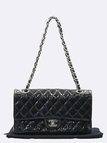 A01112 Classic Patent Medium M Size Flap Chain Shoulder Bag Chanel