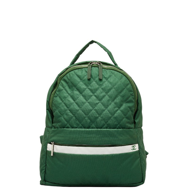 New 1:1 Rep Top Quality Chanel Rucksack Backpack Green Nylon Leather  Chanel