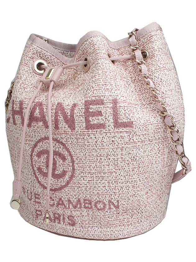 Pink Deauville Bucket Shoulder Bag No 26 Chanel