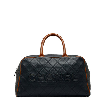 New 1:1 Rep Top Quality Chanel Brown Caviar Bowling Bag 27