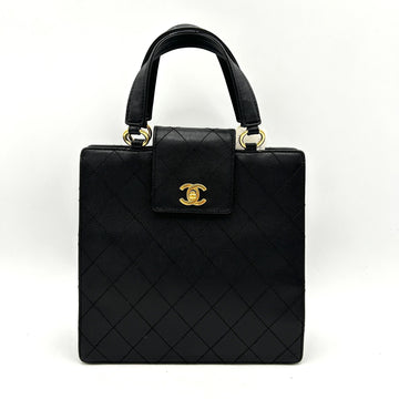Top Quality Chanel Patent Quilted Top Handle Tote Black ch88180gs