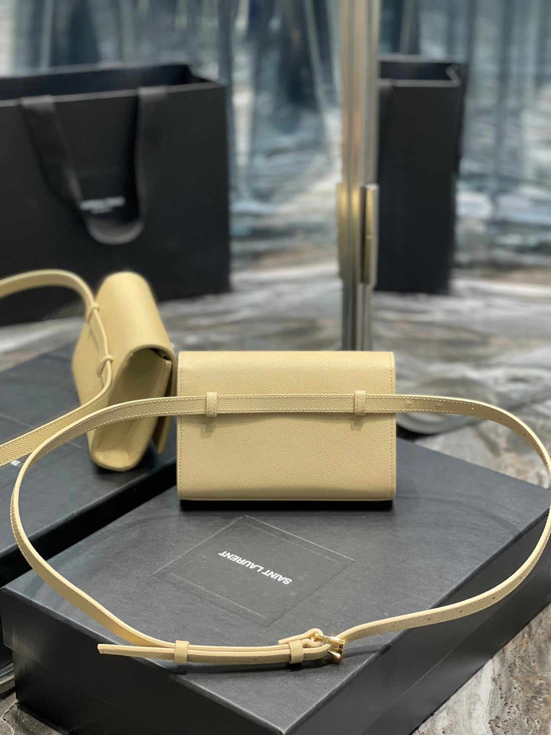 Yves Saint Laurent Kate Belt Bag Beige