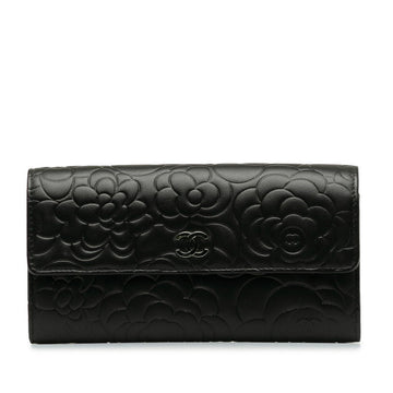 New 1:1 Rep Top Quality Chanel CAMERIA COCOMARK Long Wallet Black   CHANEL