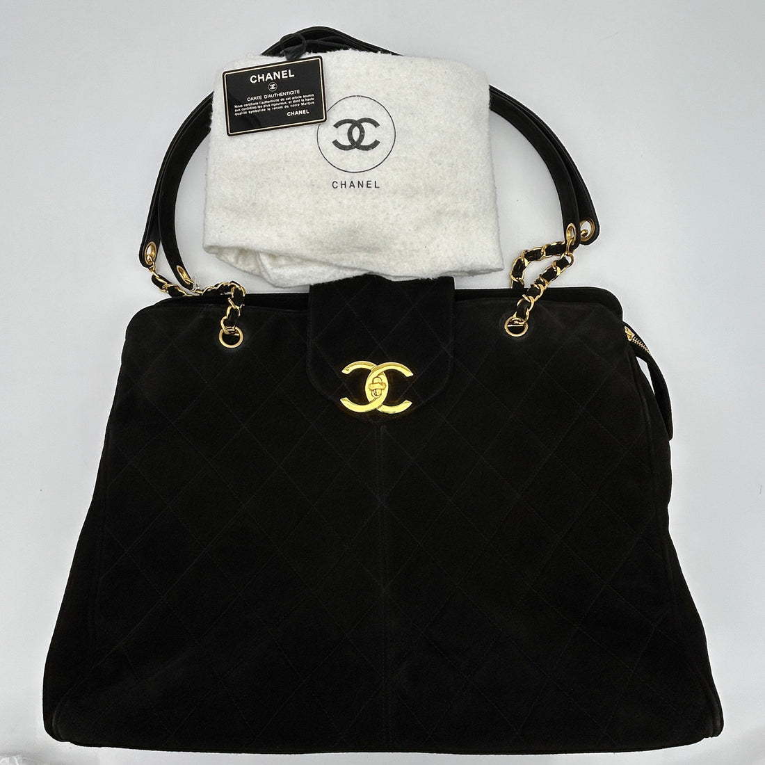 Top Quality Chanel Supermodel XL Suede YVEAE424