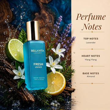 Bellavita Luxury Unisex Perfume Gift Set with Honey & White Oud, Skai, & Fresh 80ml Perfume for Men and Women