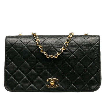 New 1:1 Rep Top Quality Chanel Matrace 23 Cocomark Full Flap Chain  houlder Bag Black Leather  Chanel