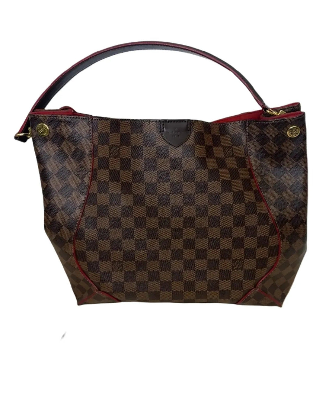 LOUIS VUITTON Damier Ebene Caissa Hobo Cherry B22-30