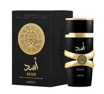 Lattafa Asad Eau de Parfum, 3.4 oz Black 100ml Perfume