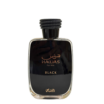 Rasasi Men's Hawas Black EDP Spray 3.4 oz Fragrances