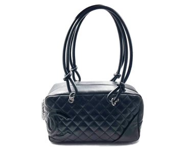 Top Quality Chanel Black Cambon CC Duffle Satchel Shoulder Bag